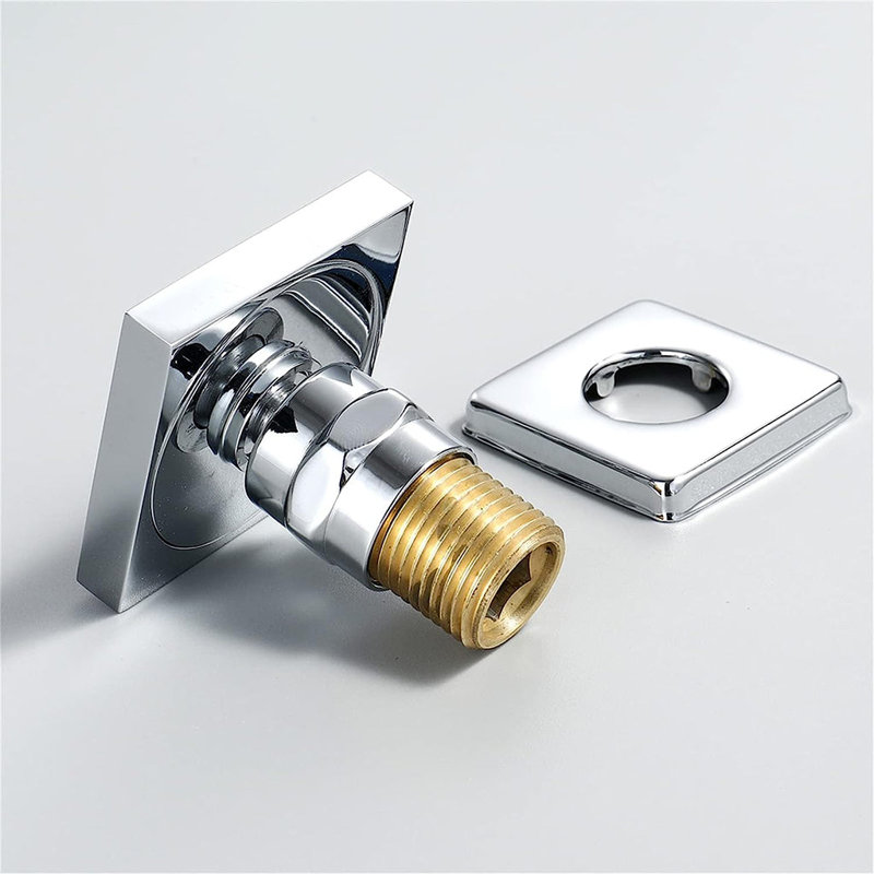 Cubic Shower Jet - Wall Mount - 2" Brass/Polished Chrome, Polished Chrome
