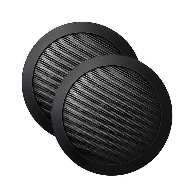 Générateur de vapeur rond de haut-parleur, Noir