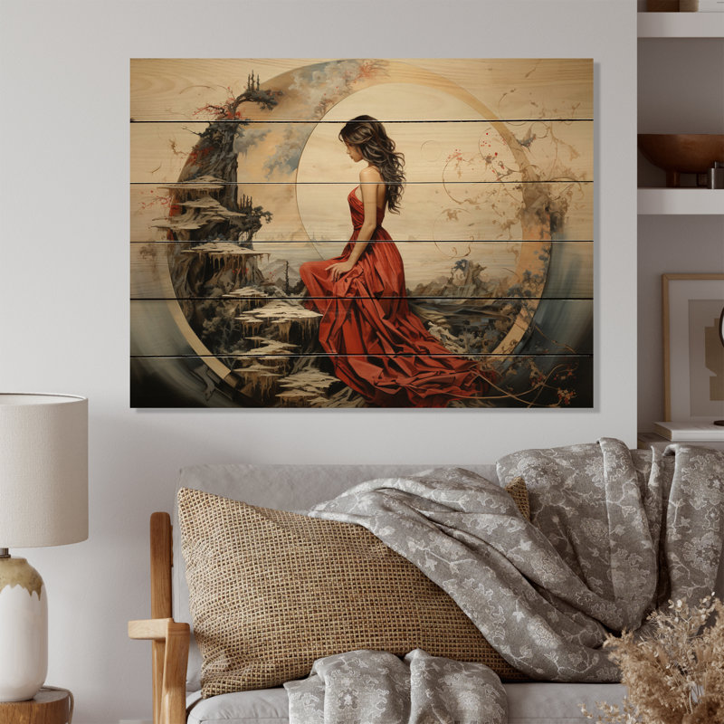 Asian Harmonious Balance II sur impression sur bois, H 30 po x l 40 po x P 0,78 po