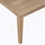 Causeuse d'extérieur en bois d'acacia avec table basse, structure en teck clair, coussin beige