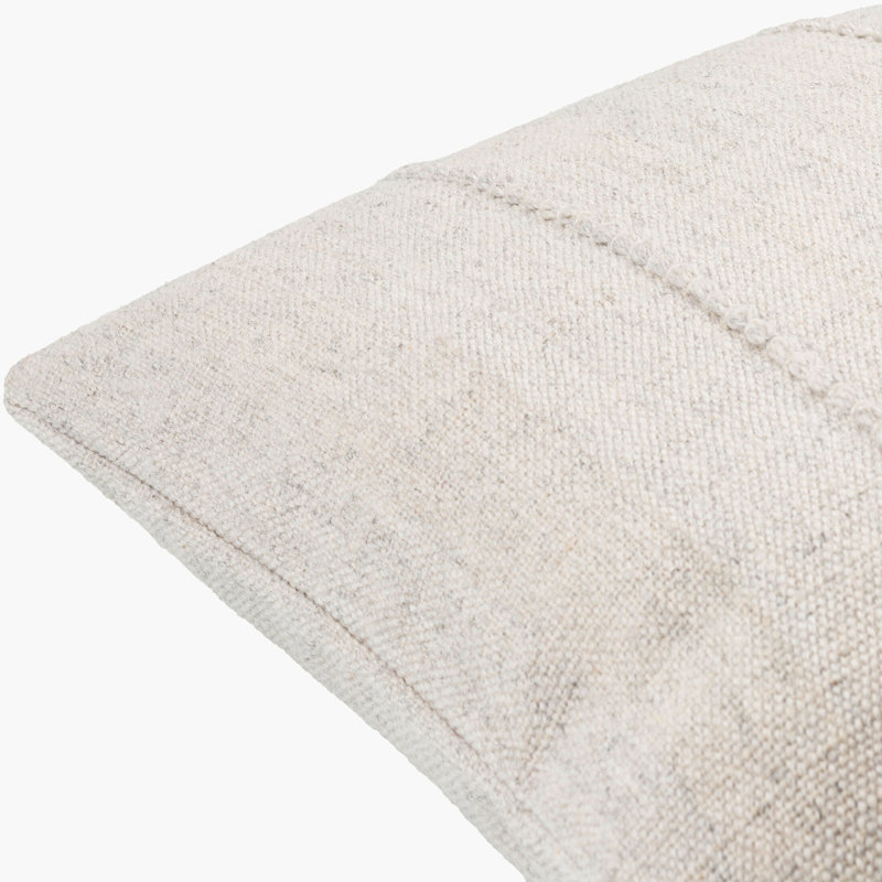 Coussin Zeppelin, H 18 po x l 18 po, Polyester/ bourre en polyester, Gris clair
