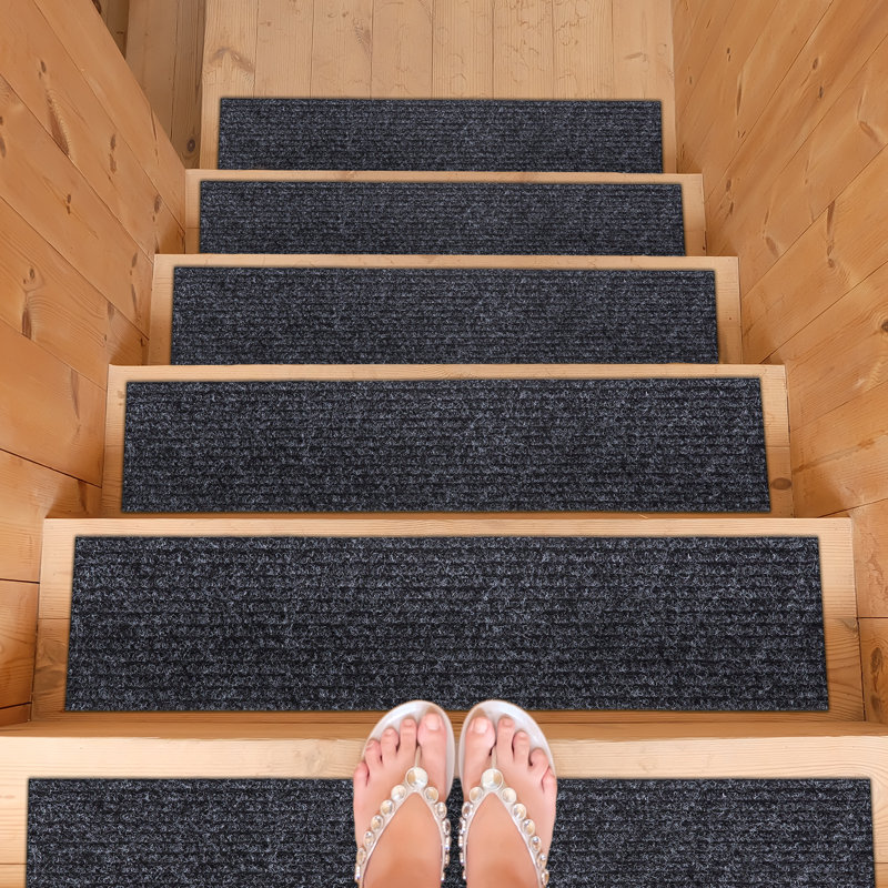 Tapis d'escalier beige Softy