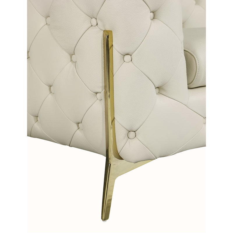 Fauteuil 100% cuir italien Global United