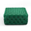Silkgrass Velvet Tufted Square Footstool Ottoman-1257153915