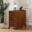 End Table With 3 Drawers, Corner Table With 4 Open Shelves, Tall Side Table For Bedroom And Corner