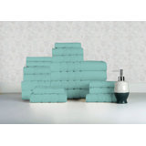 Ensemble de 18 serviettes en coton de qualité égyptienne Bibb Home