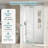 42" W × 72" H Frameless Pivot Shower Door, 1/4"(6Mm) Thick Clear Tempered Glass-122261440