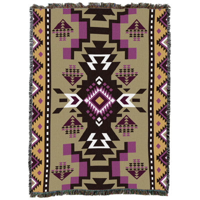 Pure Country Weavers Flights Green - Couverture jetée en tapisserie western tissée en coton - Fabriquée aux États-Unis (72x54)