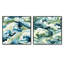 Coumba - Ensemble de 2 collages carrés abstraits-101843120-101843116