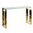 Santillanes 47'' Glass Top Console Table