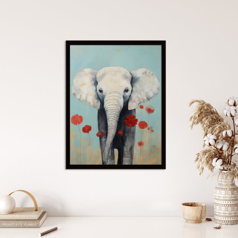 Echinacea Elephant - Single Picture Frame Print