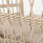 Ensemble de 2 tabourets d'extérieur en bois et corde