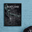 Portland City Map - No Frame Print-1661211885