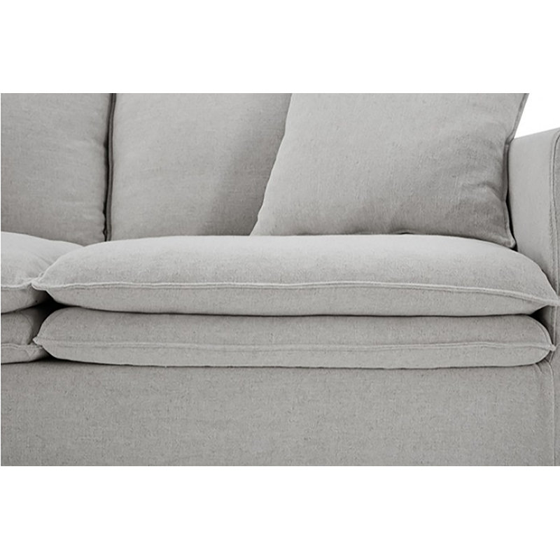 Liliose 2-pcs Living Room Set, Light Grey
