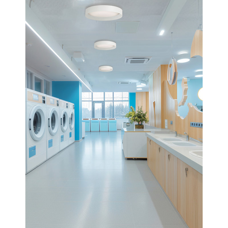Metije Flush Mount - 14W - Metal Shade, Matte White, 11" Dia.
