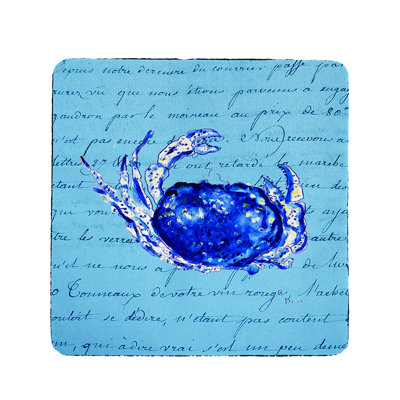 Sous-verre crabe script Molly
