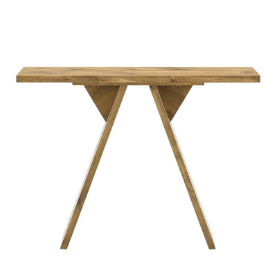 Console Table, 43.4-Inch Long Narrow Entryway Table with V-Shaped Base, Rustic Sofa Console for Hallway, Living Room, Behind Sofa