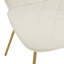 Chaise de salle à manger rembourrée crème Koleson, ensemble de 2 -1648649245