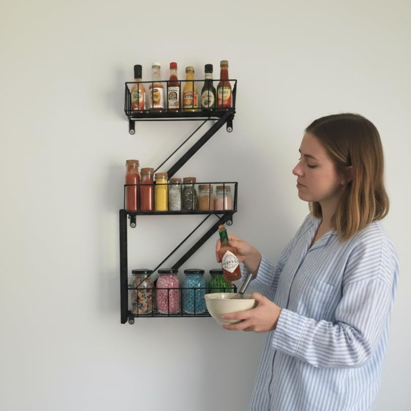 Hollard 3 Piece Metal Bracket Shelf