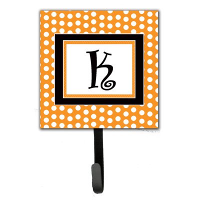 Porte-laisse coussin monogramme et crochet mural