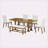 Tymur 6 - Person Extendable Trestle Dining Set-1055293480