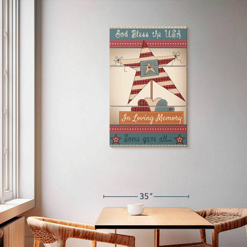 Lelar Flag In Loving Memory, 57" H x 36" W