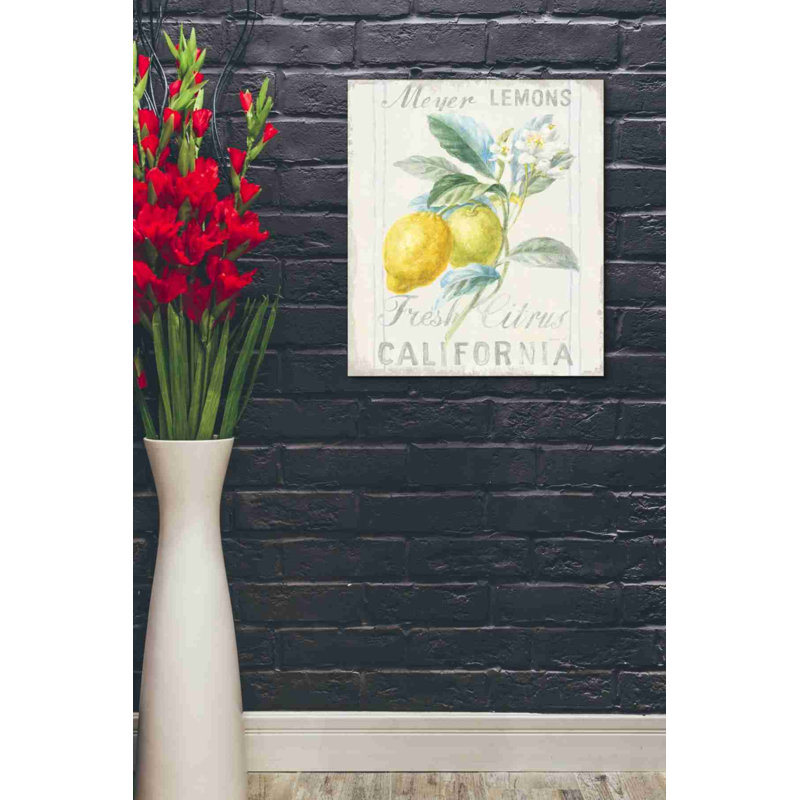 «Floursack Lemon II», impression sur toile tendue, H 24 po x l 20 po x P 0,75 po