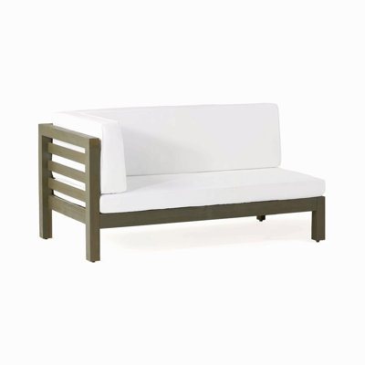 Banc de coin droit avec coussin
