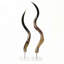Polished Kudu Horn on Lucite Stand-1590428549