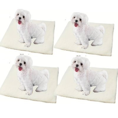 4pcs Pet Winter Warm Supplies Heating Pad Cat Dogs Durable Waterproof Self-heating Warming Mat
