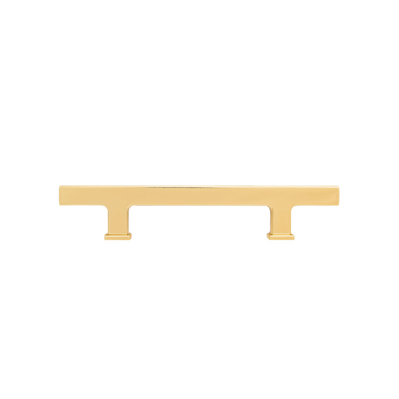SoHo 96mm Center to Center Bar Pull, 3.78", Polished Gold