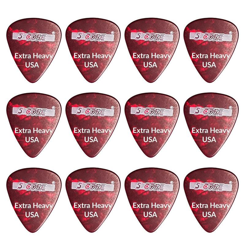 5Core Guitar Picks, Rouge