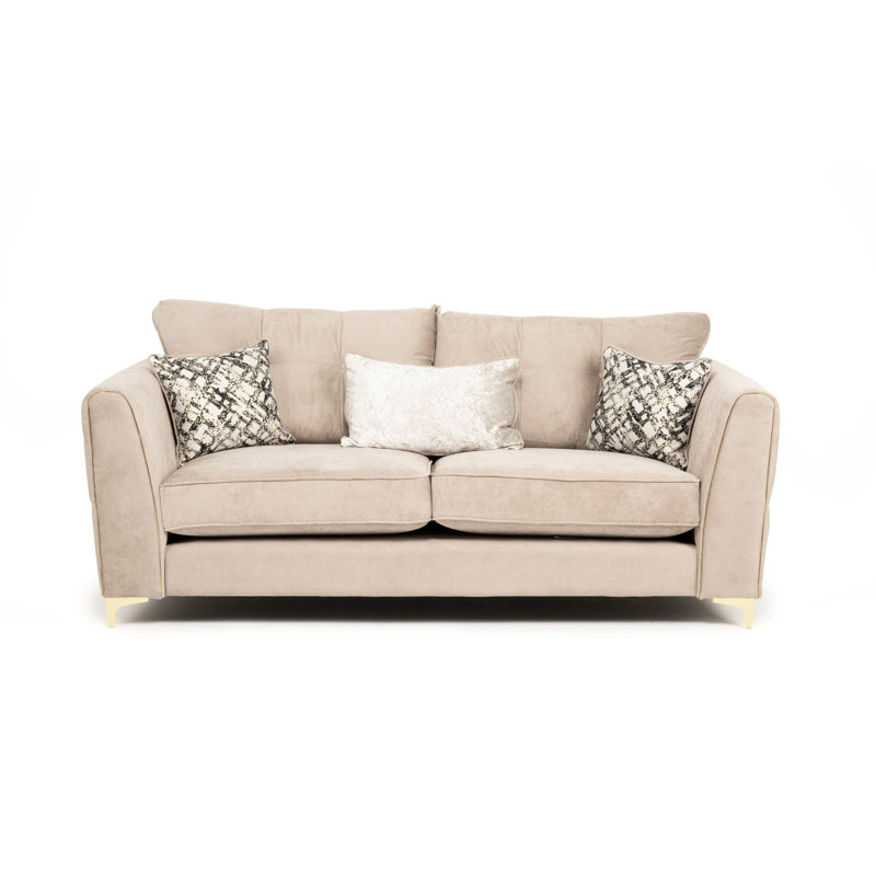 3 Seater Fabric Sofa, Beige