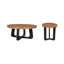 Table basse ronde en bois massif