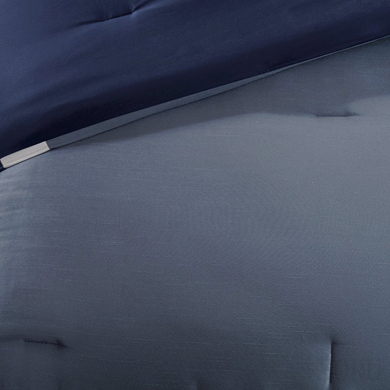 7 Piece Comforter Set Navy King, King Comforter + 6 Additional Pieces