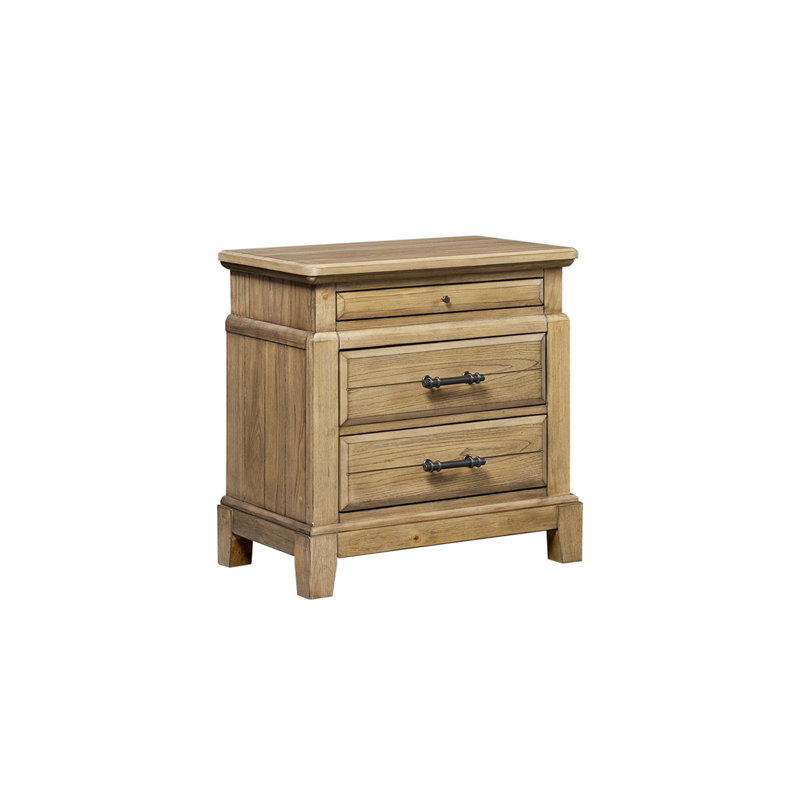 2 Drawer Nightstand w/ Tray