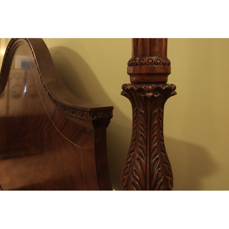 Solid Wood Four Poster Bed, King