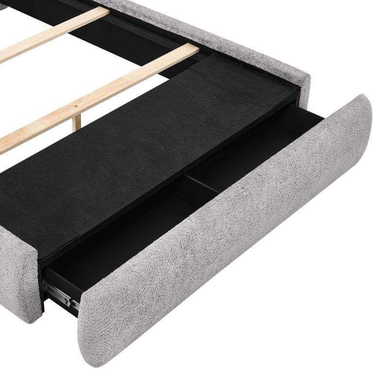 Grand lit avec tiroir Reverie Pewter