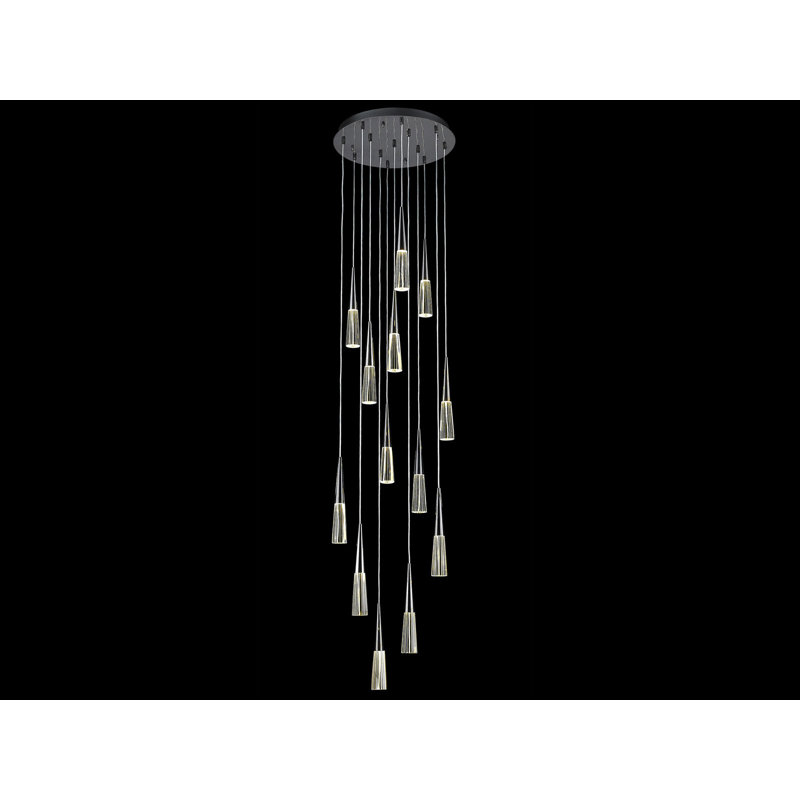 Encino 13 - Light Chandelier, Gun Metal