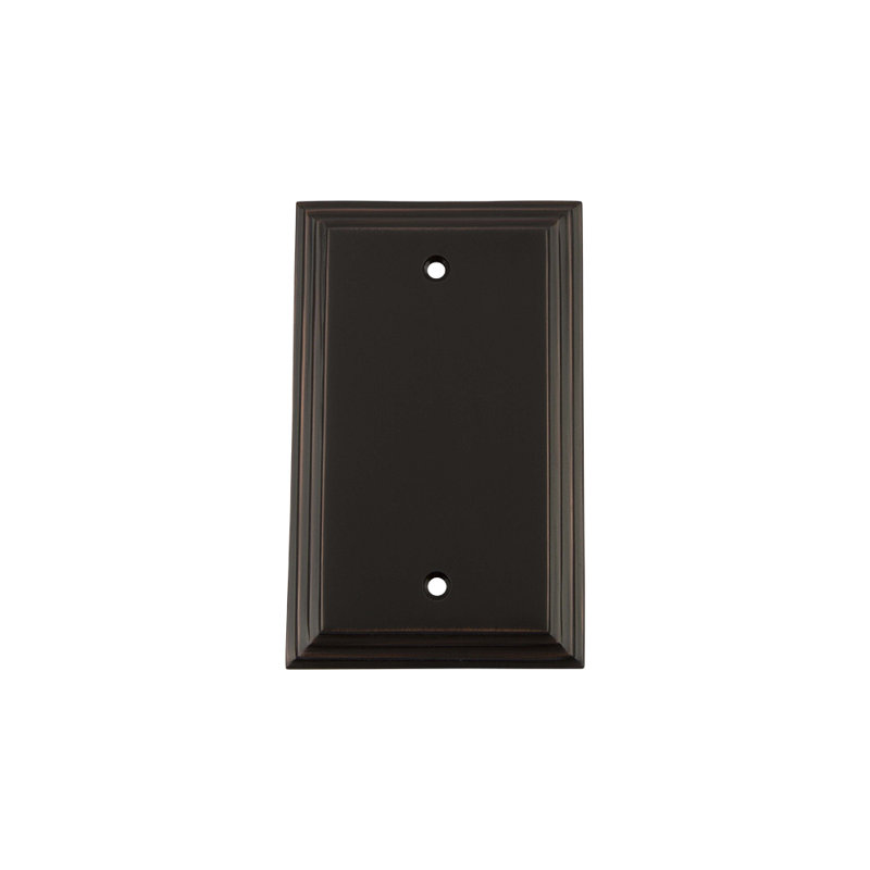 Deco Blank Wall Plate, Timeless Bronze