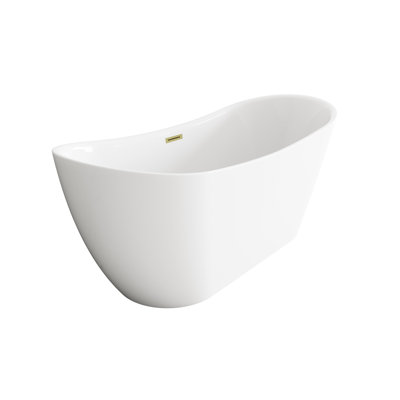 67 Inch Bathtub in Glossy White