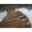 Lake, Dock And Boat Print On Canvas