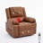 Manual Recliner Lounge Chair with 135° Adjustable Tilt, Massage & Heating, Side Pockets & Remote Control for Living Room and Bedroom-183218536