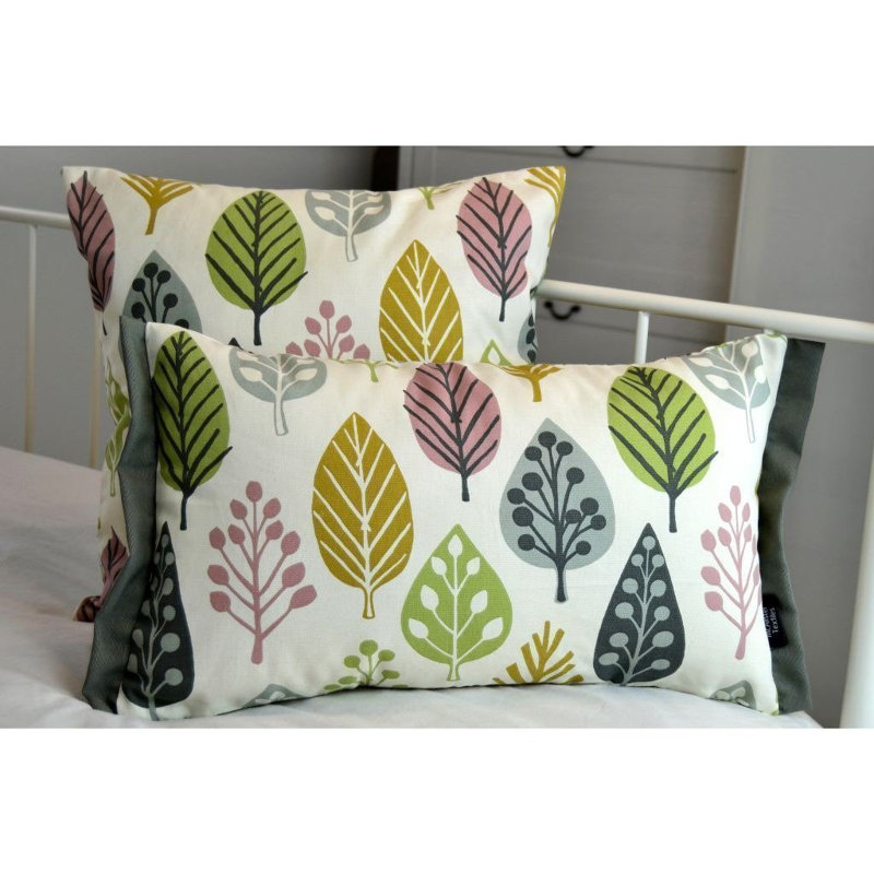 Alexys Floral Square Cushion Cover, 43 x 43cm, Blush Pink