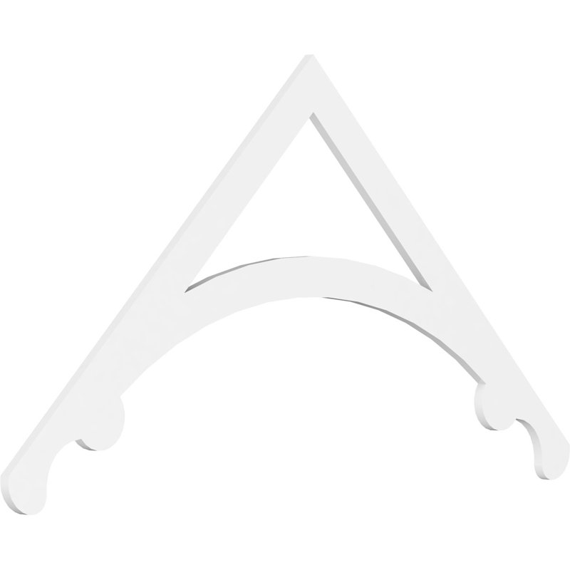 Pignon en PVC de qualité architecturale Legacy, H 36 po x l 72 po x P 1 po, 12 / 12