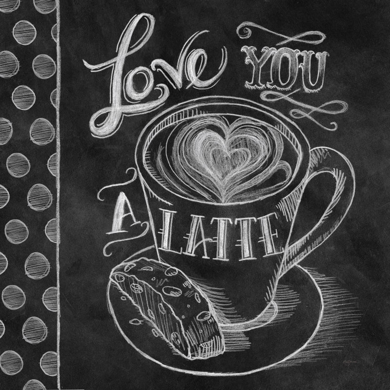 Love You A Latte by Mary Urban - Wrapped Canvas Print, 51cm H x 51cm W x 3.8cm D