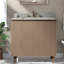 Meuble-lavabo moderne (avec meuble-lavabo et lavabo) avec rangement-2049405716