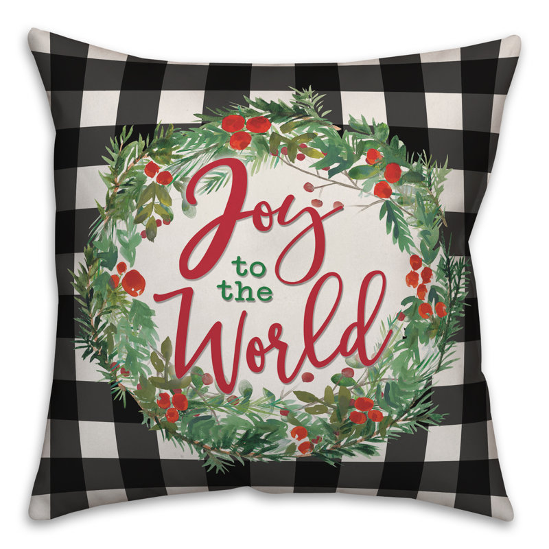 Plaid Reversible Throw Pillow