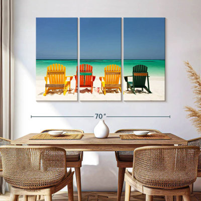 Chaises Gillard sur la plage des Caraïbes