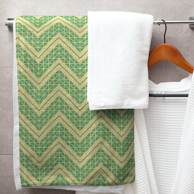 Stephenie Bath Towel, Yellow/Green